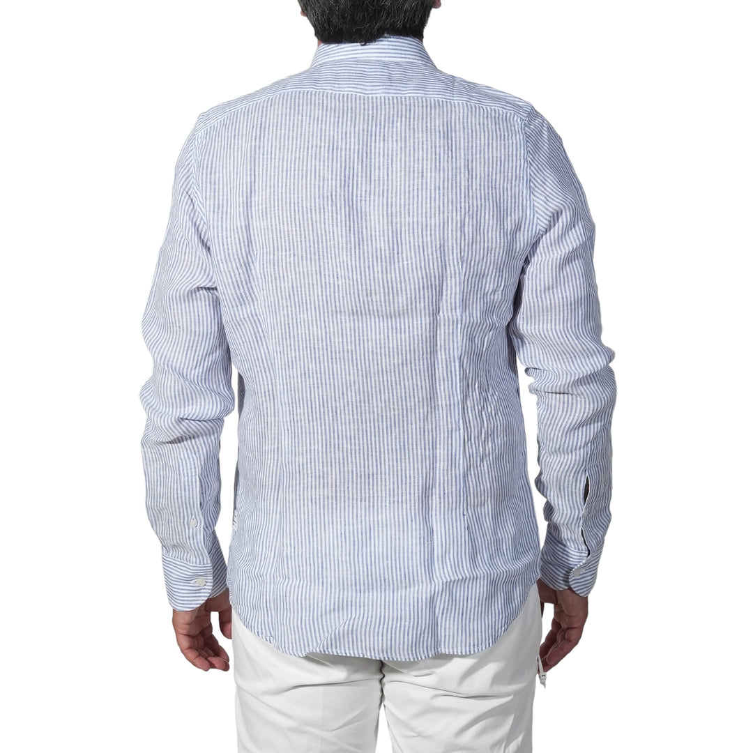 immagine-3-portofiori-camicia-lino-100-rigato-biancoblu-camicia-geranio-131-007