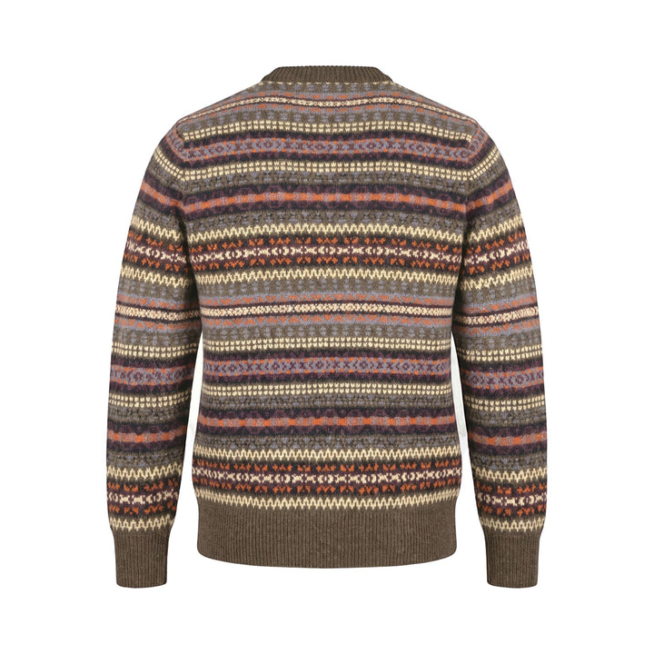 Maglia Girocollo Jacquard Marrone/Multicolor In The Box, vista posteriore