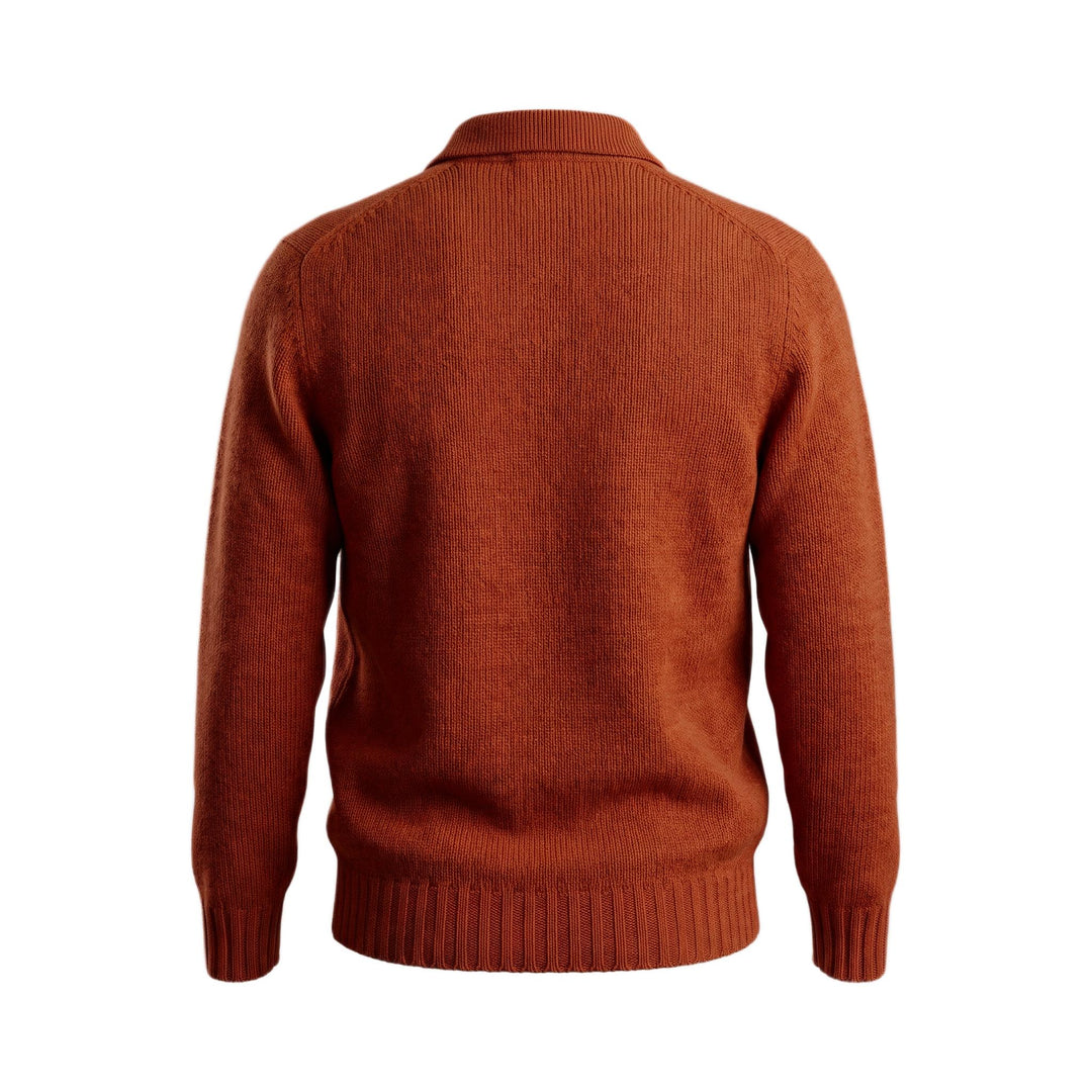 Maglia Polo Bottoni Recycle Arancione Scuro In The Box, vista posteriore