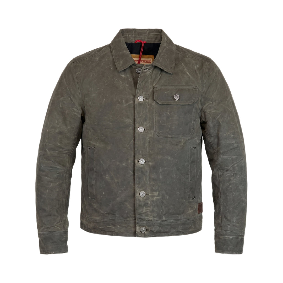 Iron and Resin MECHA WAXED CANVAS JACKET OLIVE Verde - foto 1