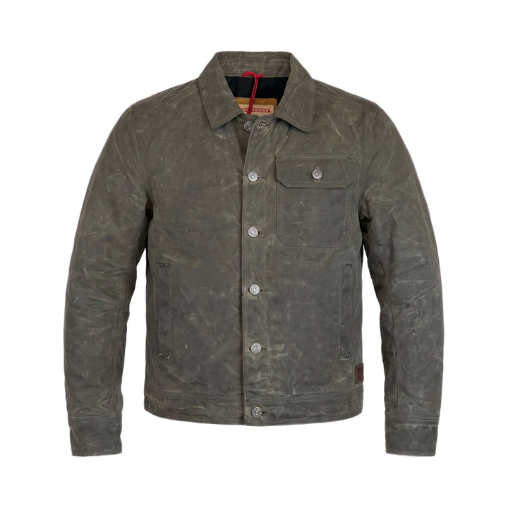 Iron and Resin MECHA WAXED CANVAS JACKET OLIVE Verde - foto 1