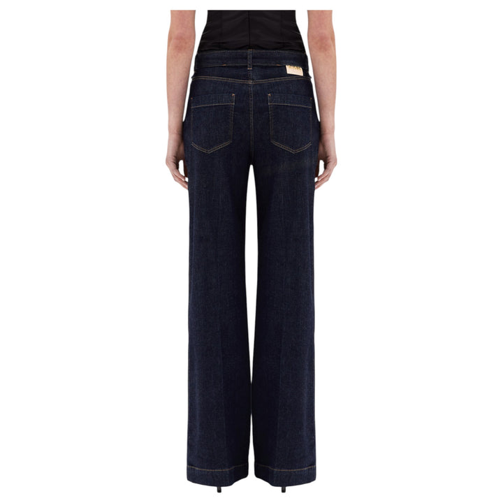 PANT. DENIM WIDE LEG SPILLA BLU