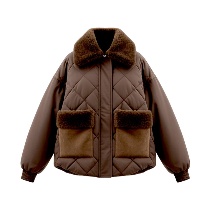 Kurz gepolsterte Senioren-Braun