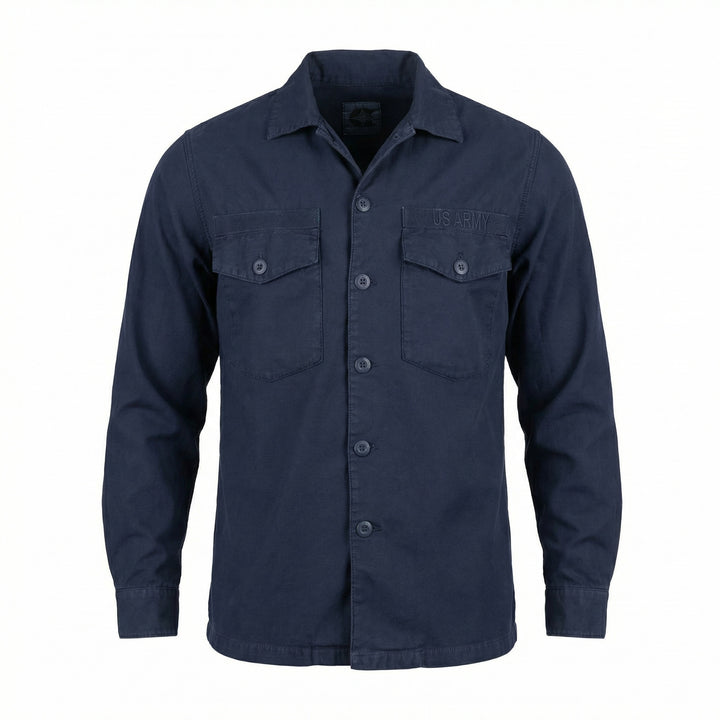 Nam Shirt Manica Lunga Jones US Army Navy Blue