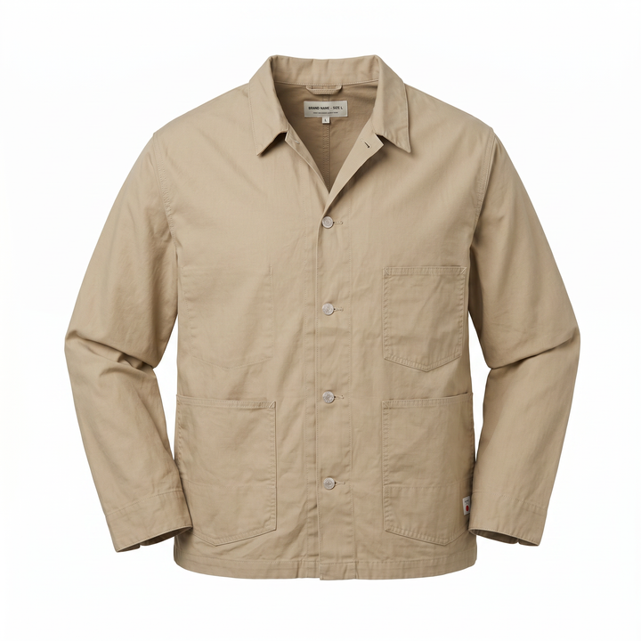 Coverall Japan Military Cloth Back Satin Baumwolle Beige