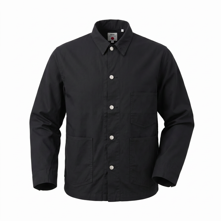Coverall Japan Military Cloth Back Satin Baumwolle Black