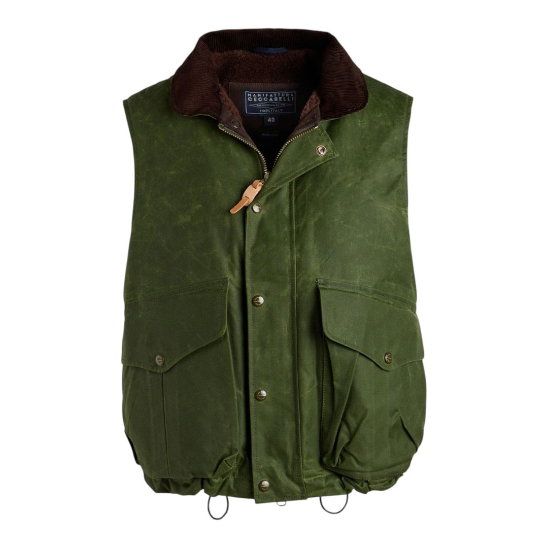 Manifattura Ceccarelli LINED ALLIGATOR VEST 7917WX LIGHT GREEN Verde - foto 1
