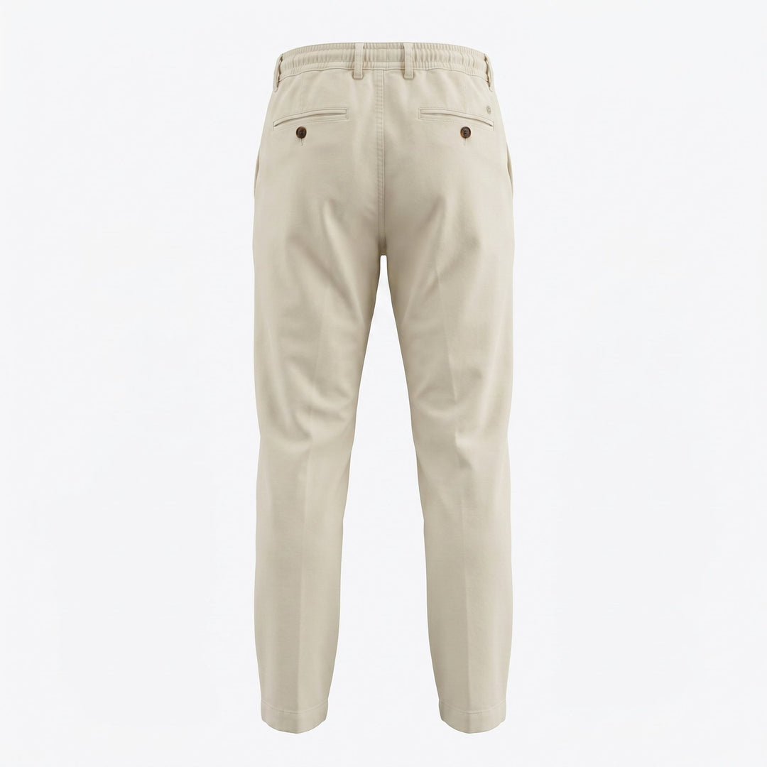 Modfitters Pantalone Bristol Misto Lino Old Stone Beige - foto 2