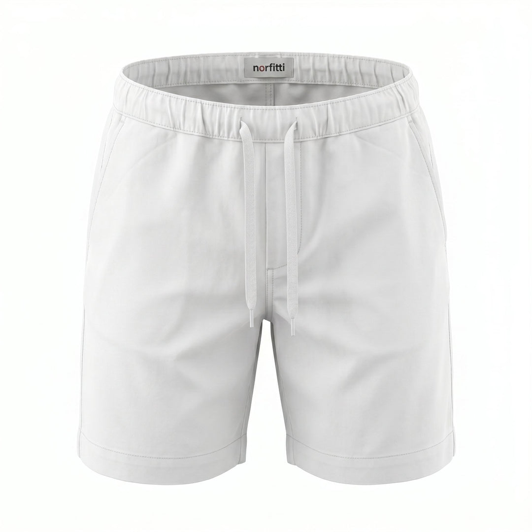 Modfitters SHORT CARDIFF MISTO LINO OLD OFF WHITE Bianco - foto 1