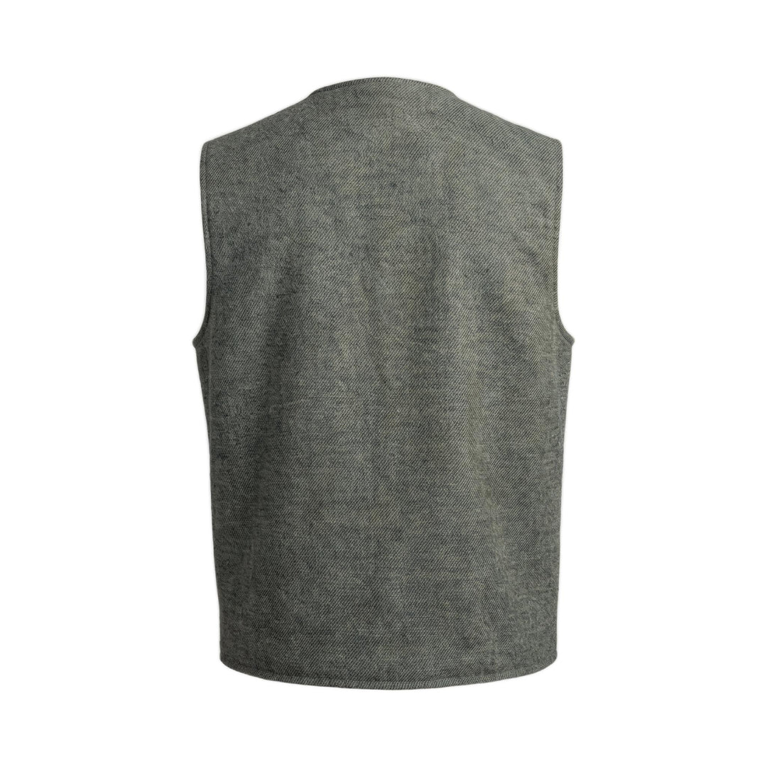 Overiwer GILET IN LANA ARMY Verde - foto 2