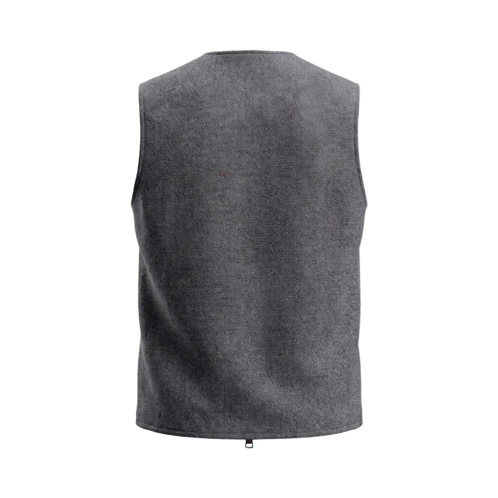 Overiwer GILET IN LANA MORO Marrone - foto 2