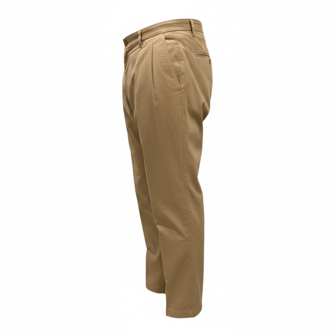 PANTALONI PORTOBELLO in COTONE BEIGE