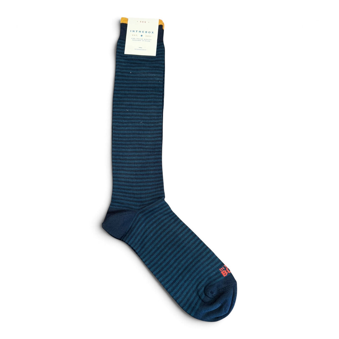 Socken Stripe Classic Blau/Petrol