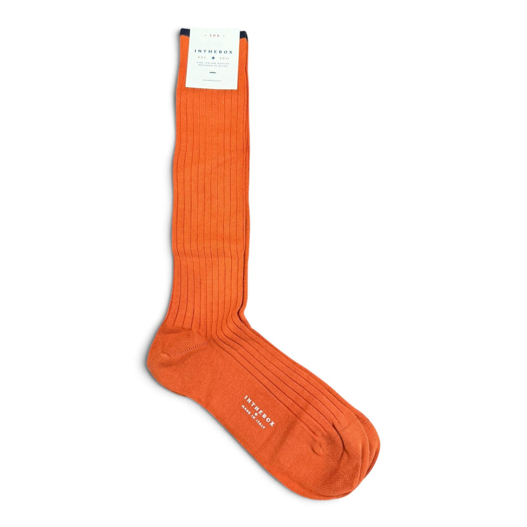 Calze Cotton Basic Mattone