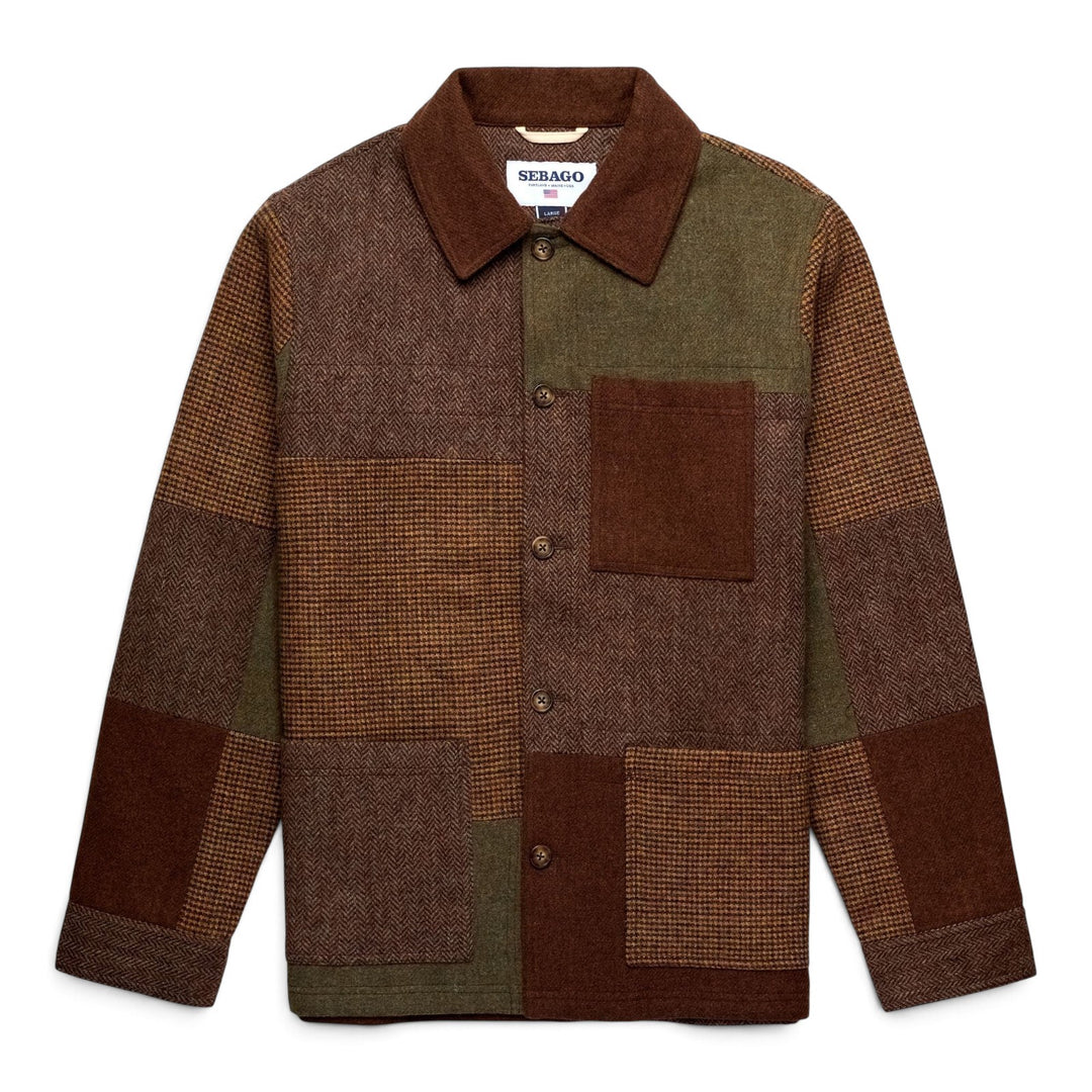 DORR PATCHWORK BROWN MULTICOLOR CHECK