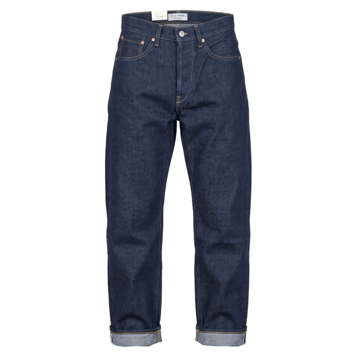 Tela Genova RODOLFO SELVAGE RINSE BLUE Blu - foto 1