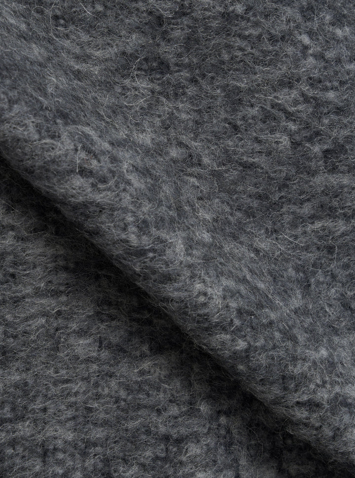 Universal Works Cardigan Losso Mohair Mix Navy/Pale Grey Blu - foto 4
