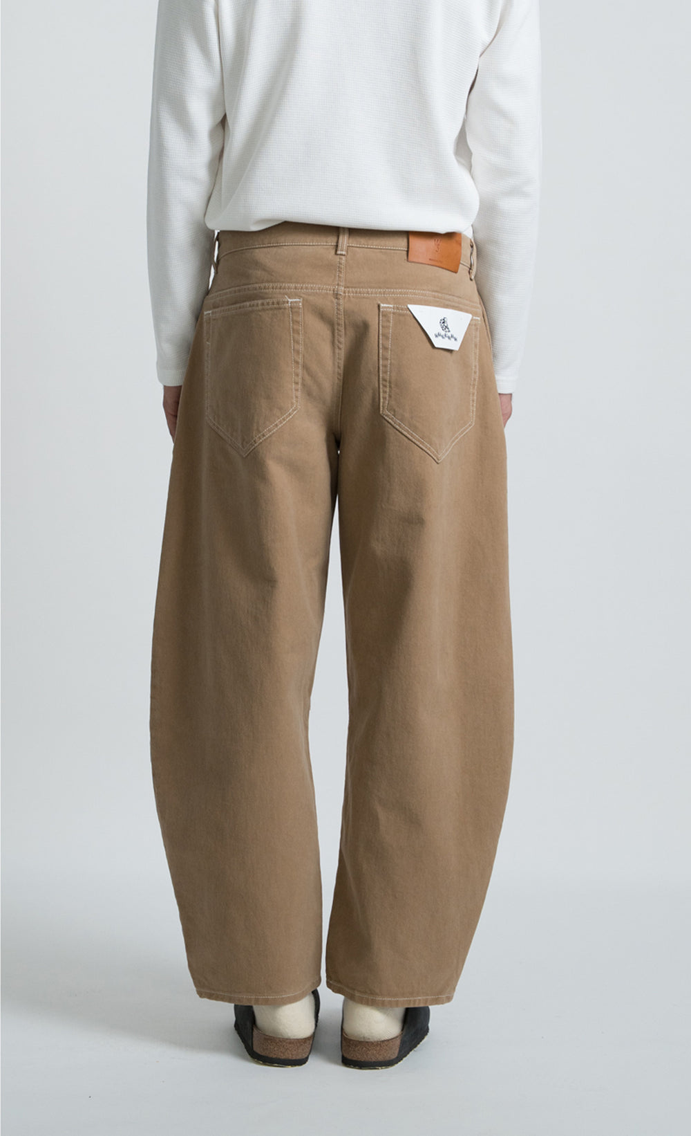 Wooden Pantalone Balloon Cammello Beige - foto 2