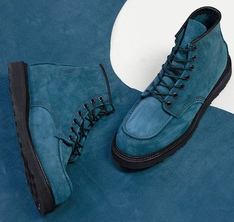 Red Wing 8809 Classic Moc aus blauem Tidal-Muleskinner-Leder, limitierte Edition